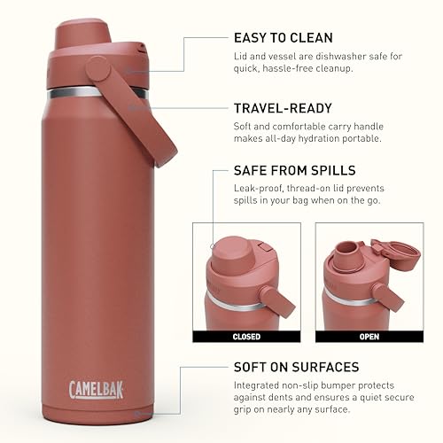 CamelBak Thrive Chug Insulated Stainless Steel Water Bottle Sky Blue, 32oz
