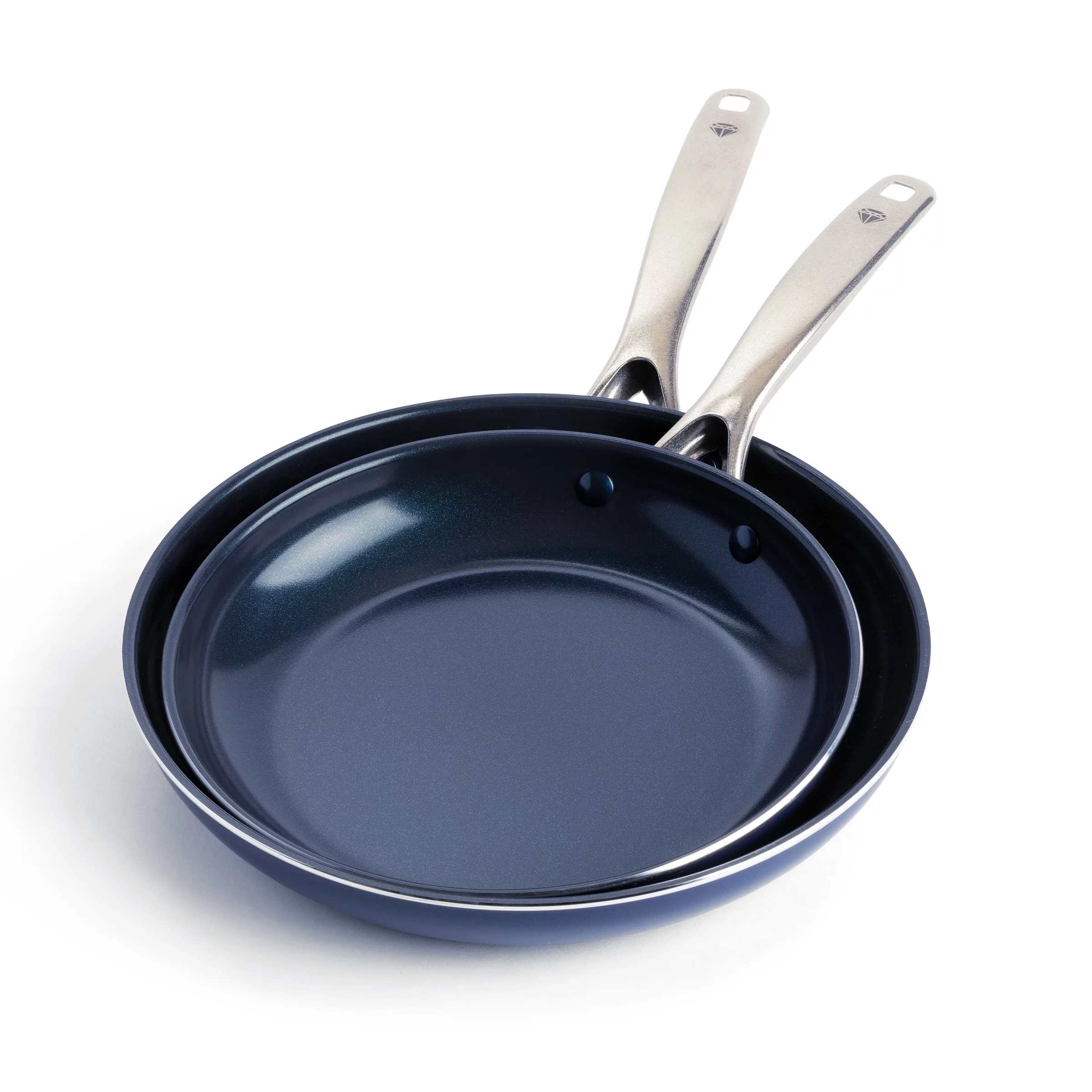Blue Diamond Toxin-Free Ceramic Nonstick 2-Pack Frypan/Skillet Set, 9.5