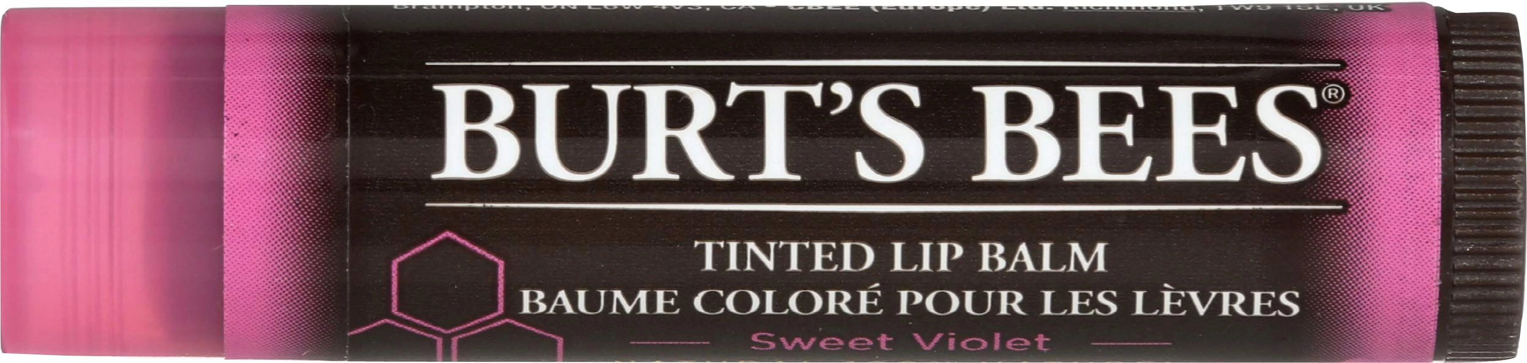 Burt's Bees Tinted Lip Balm, Sweet Violet, 1 Count (Pack of 10)