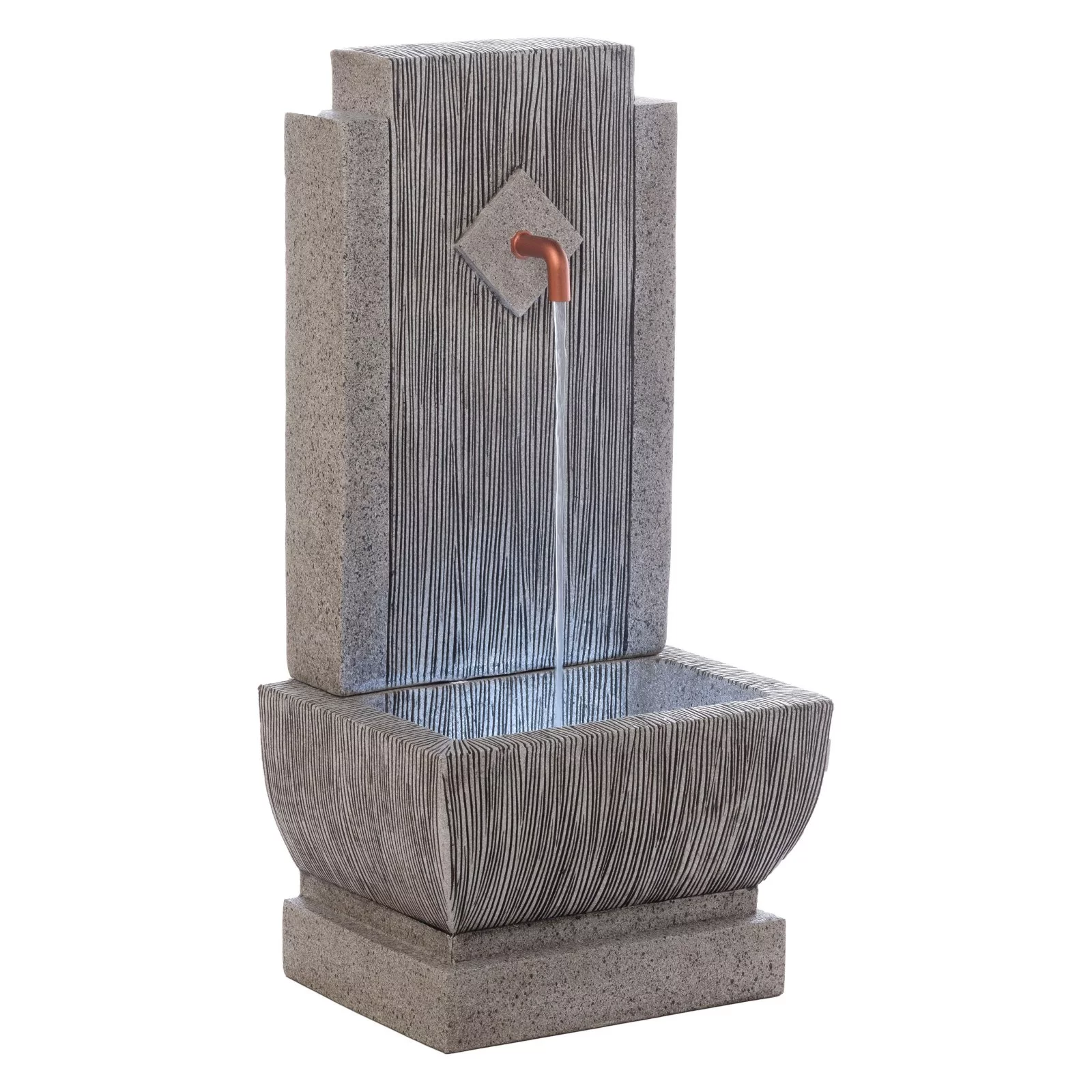 Alfresco Home Replenish Fountain with LED Lighting