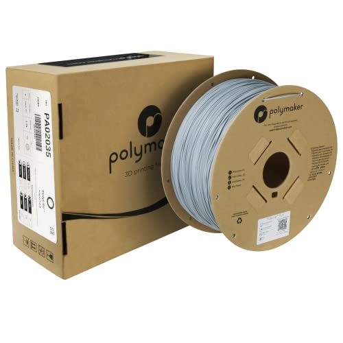 Polymaker PLA Filament, Black 3D Printing PLA Filament 1.75mm 1kg - PolyLite 3D Printer PLA Filament, Dimensional Accuracy +/- 0.03mm, Compatible with Most 3D Printer, Black
