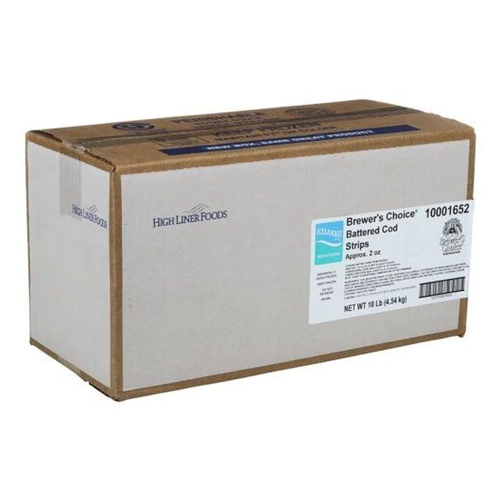 High Liner Foods Brewers Choice 2 Ounce Battered Cod Fillet Strip, 5 Pound -- 2 per case