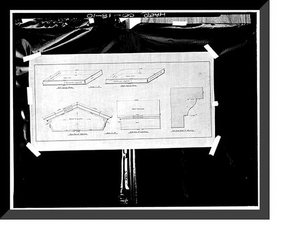 Historic Framed Print, Thirty-first Street Overflow Structure, Thirty-first Street, Denver, Denver County, CO - 10, 17-7/8