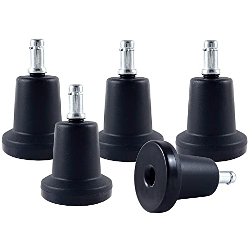 Enjoy Caster | 2.5 Inch Office Chair Casters for Herman Miller Aeron Steelcase Leap Chair | Dual Injection Polyurethane Wheels for Hardwood Floors | Universal Stem Size 7/16