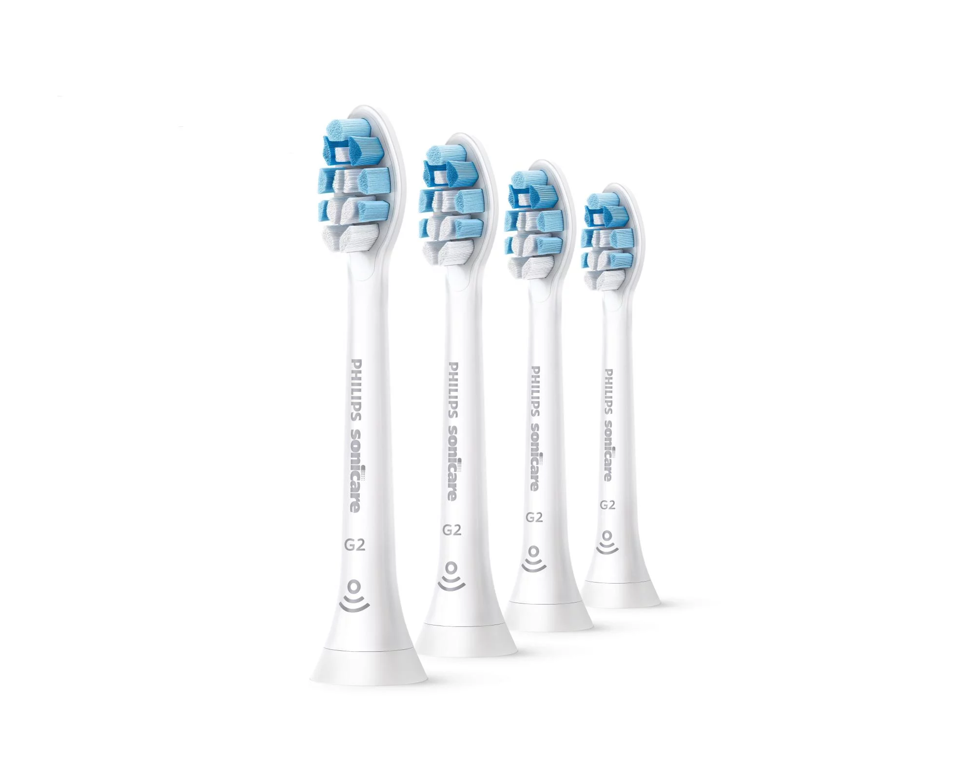 Philips Sonicare Optimal Gum Care Replacement Toothbrush Heads, HX9034/65, Brushsync™ Technology, White 4-pk