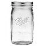 Ball Mason 32 oz Wide Mouth Jars with Lids and Bands, Set of 12 Jars.