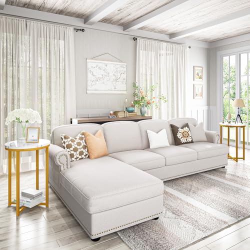 DKLGG Modern Black Side Table Set of 2, Small Coffee Table Round End Table with Black Frame, Faux Marble Bedside Table for Living Room, Bedroom, Small Space, 16