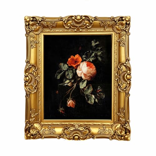 8x10 Vintage Picture Frames Black,Gothic Antique Photo Frame for Ornate TableTop Wall Hanging,Wall Decor Art, Photo Gallery