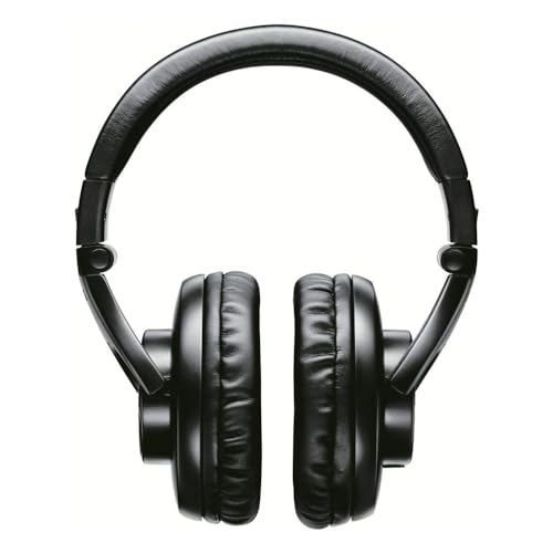 Shure SRH440A Over-Ear Wired Headphones for Monitoring & Recording, Professional Studio Grade, Enhanced Frequency Response, Work with All Audio Devices, Adjustable & Collapsible Design - 2022 Version