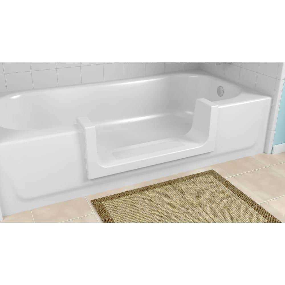 Cleancut Wide White Step Bathtub Conversion Kit