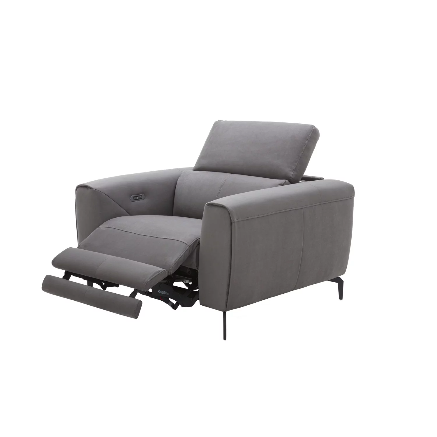 J&M Furniture Lorenzo Grey Fabric Chair