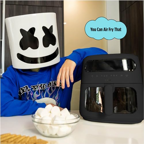 CRUX x Marshmello 8.0 QT Digital Air Fryer with TurboCrisp Technology, Touch Screen Temperature Control, Timer and Auto Shut-off, Fully Programmable, Silicone Liner Included, Lavender