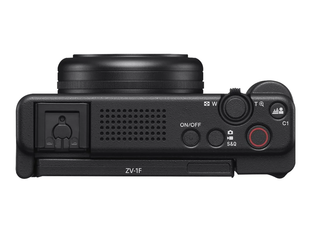Sony ZV-1F - Digital camera - compact - 20.1 MP - 4K / 30 fps - ZEISS - Wi-Fi, Bluetooth - black