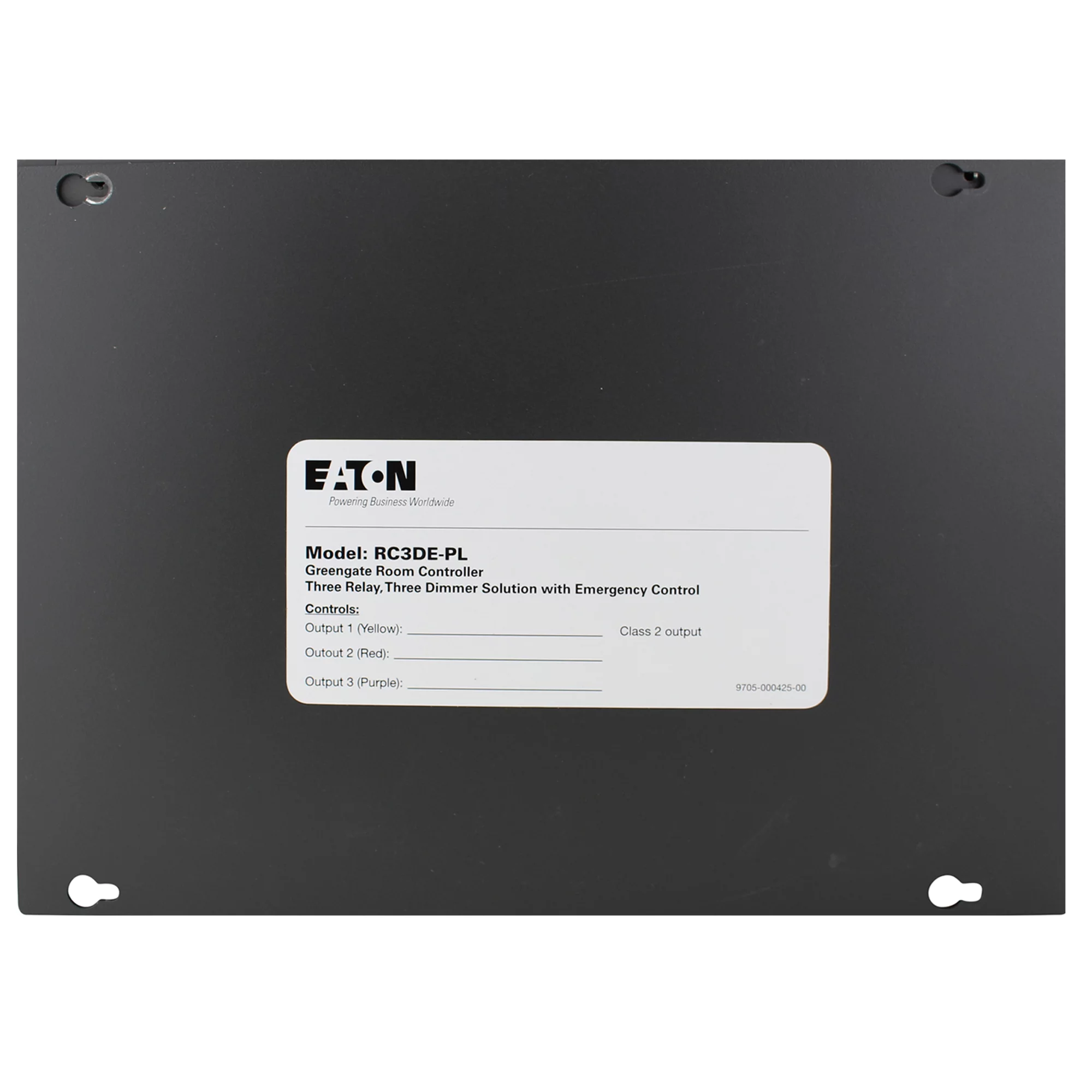 Cooper GreenGate RC3DE-PL Room Controller Panel, 3 Relay, 3 Dimmer, Emergency Control