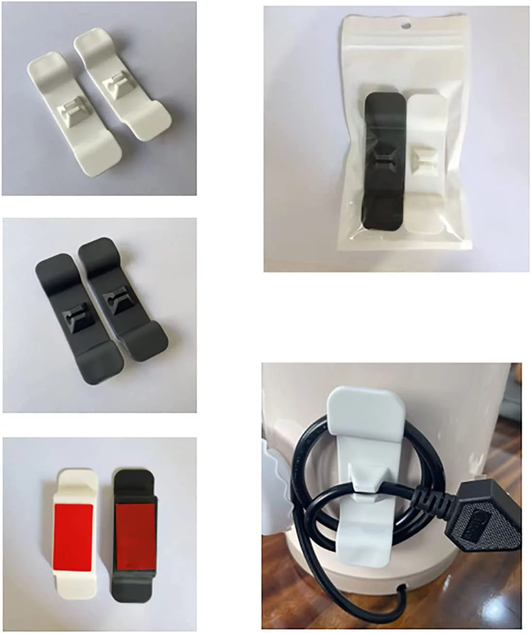 1 Pc Cord Organizer Self-Adhesive Winder - Cord Wrap Cord Holder Cable Organizer for Storage Small Home Appliances, Coffee Maker Home Kitchen Supply (Black)