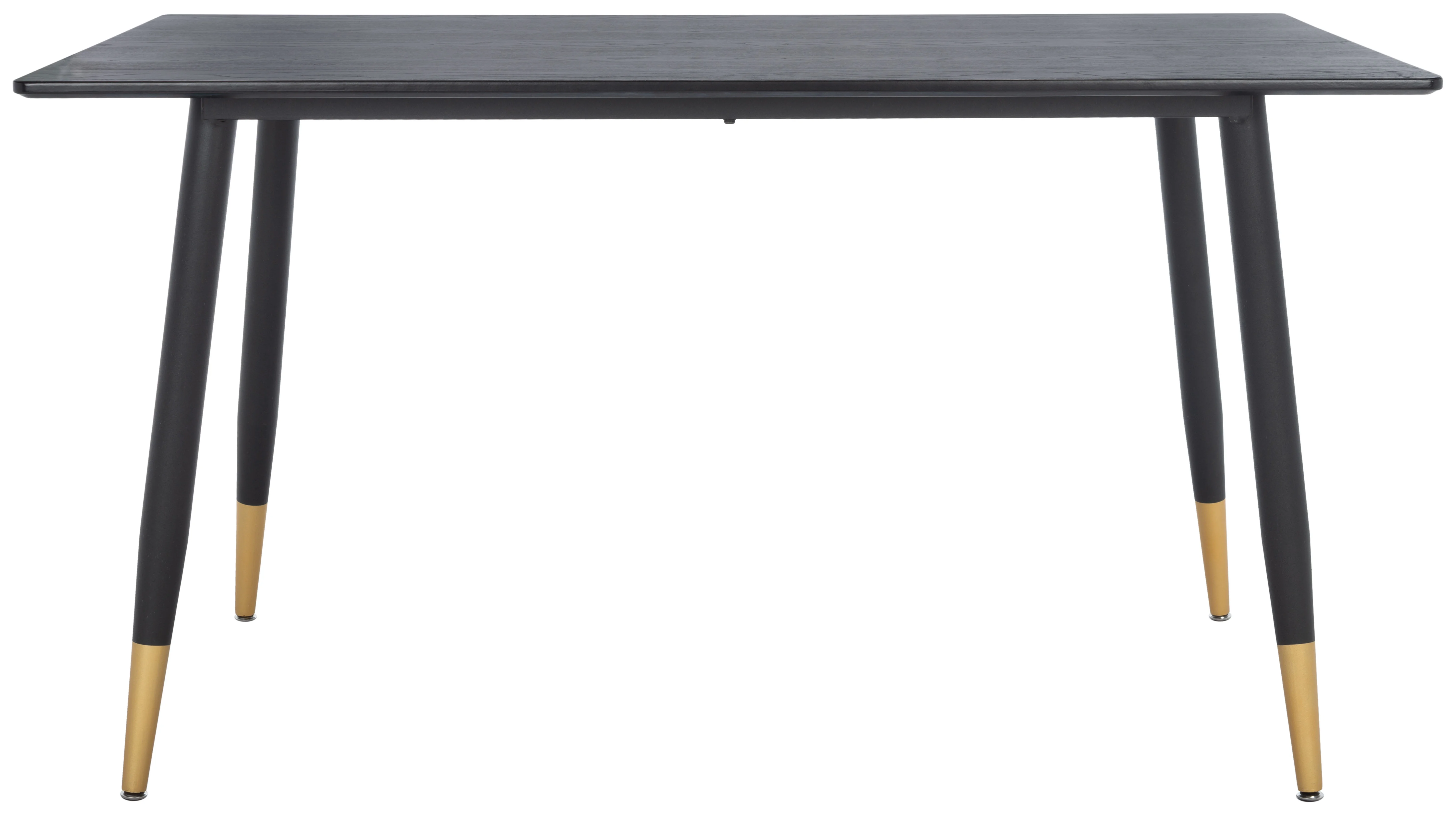 SAFAVIEH Acre Scandinavian Dining Table, Black/Gold (55.1 in. W x 33.5 in. D x 29.5 in. H)