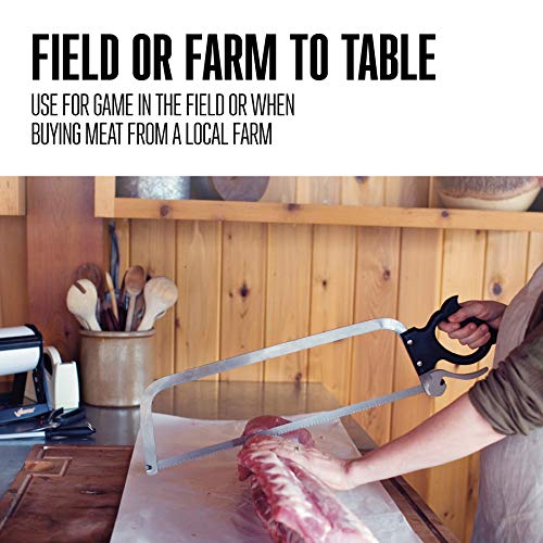 Weston 47-1601 Butcher and Bone Saw with 16 Inch Stainless Steel Blade (47-1601), 16 Inch, Stainless Steel