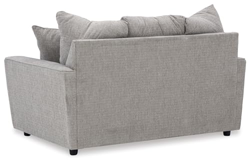 Signature Design by Ashley Stairatt Casual Loveseat with Flared Arms, Gray