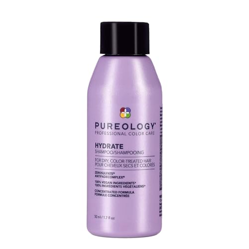 Pureology Hydrate Moisturizing Shampoo | Softens and Deeply Hydrates Dry Hair | For Medium to Thick Color Treated Hair | Sulfate-Free | Vegan