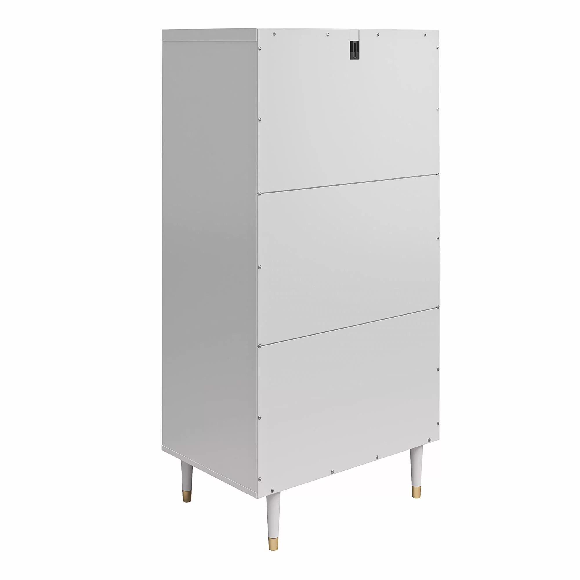 CosmoLiving by Cosmopolitan Elizabeth 5 Drawer Dresser, Dove Gray