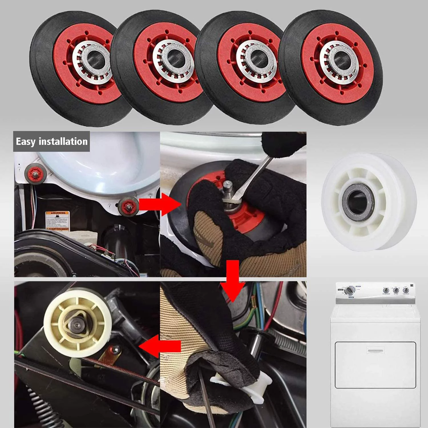 4392067 Dryer Repair Kit, Whirlpool Dryer Repair Maintenance Part, Replaces 4392067 W10314173 W10314171 AP3109602 AH373088 AP6019303