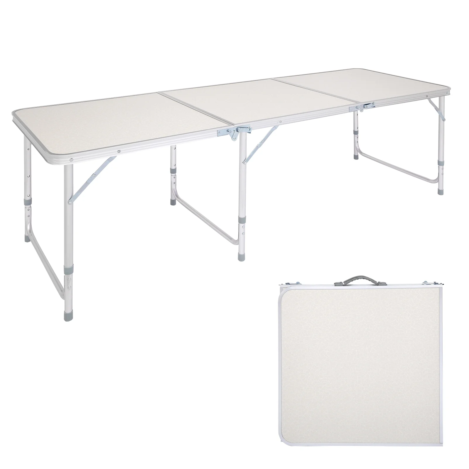 Zimtown Folding Table Portable Aluminium Alloy Indoor Picnic Party Dining Camp Tables