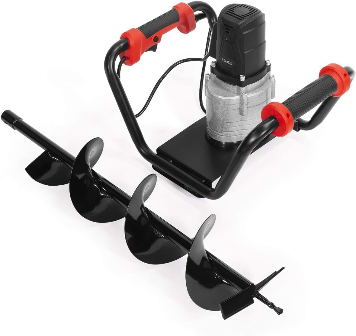 XtremepowerUS 1500W Post Hole Digger Earth Auger Hole Digger Electric Auger Digging Tools Auger with 6