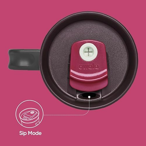 Owala Stainless Steel Triple Layer Insulated Travel Tumbler with Spill Resistant Lid, Straw, and Carry Handle, BPA Free, 40 oz, Dusty Pink (Yoga Rose)