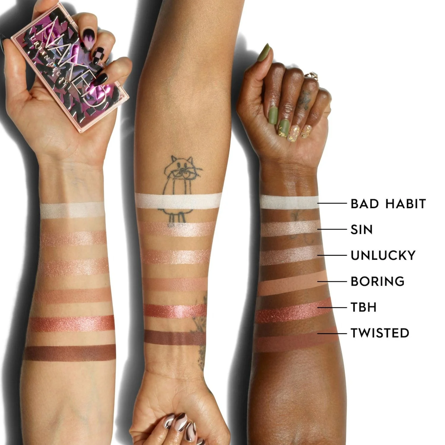 Urban Decay Mini Naked Eyeshadow Palette - Sin - 6 x 0.02 oz/0.8 g