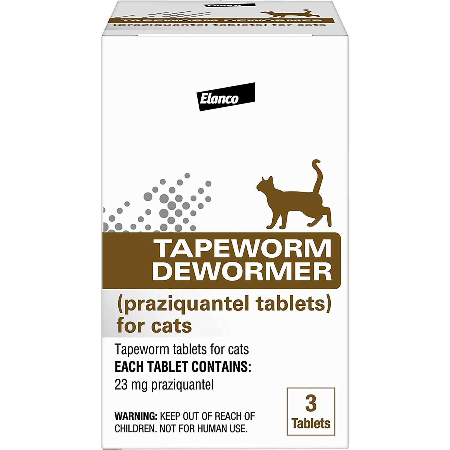 Elanco Tapeworm Dewormer Tablets for Cats, Pack of 3 - Pet Supplies online store