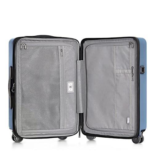 Traveler's Choice Markham Hardside Expandable Luggage with Double Spinner Wheels, Carry-On 21-Inch Suitcase, Green