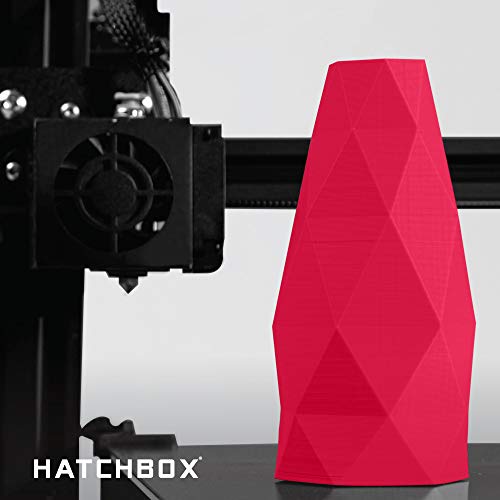 HATCHBOX 1.75mm Black PLA 3D Printer Filament, 1 KG Spool, Dimensional Accuracy +/- 0.03 mm, 3D Printing Filament