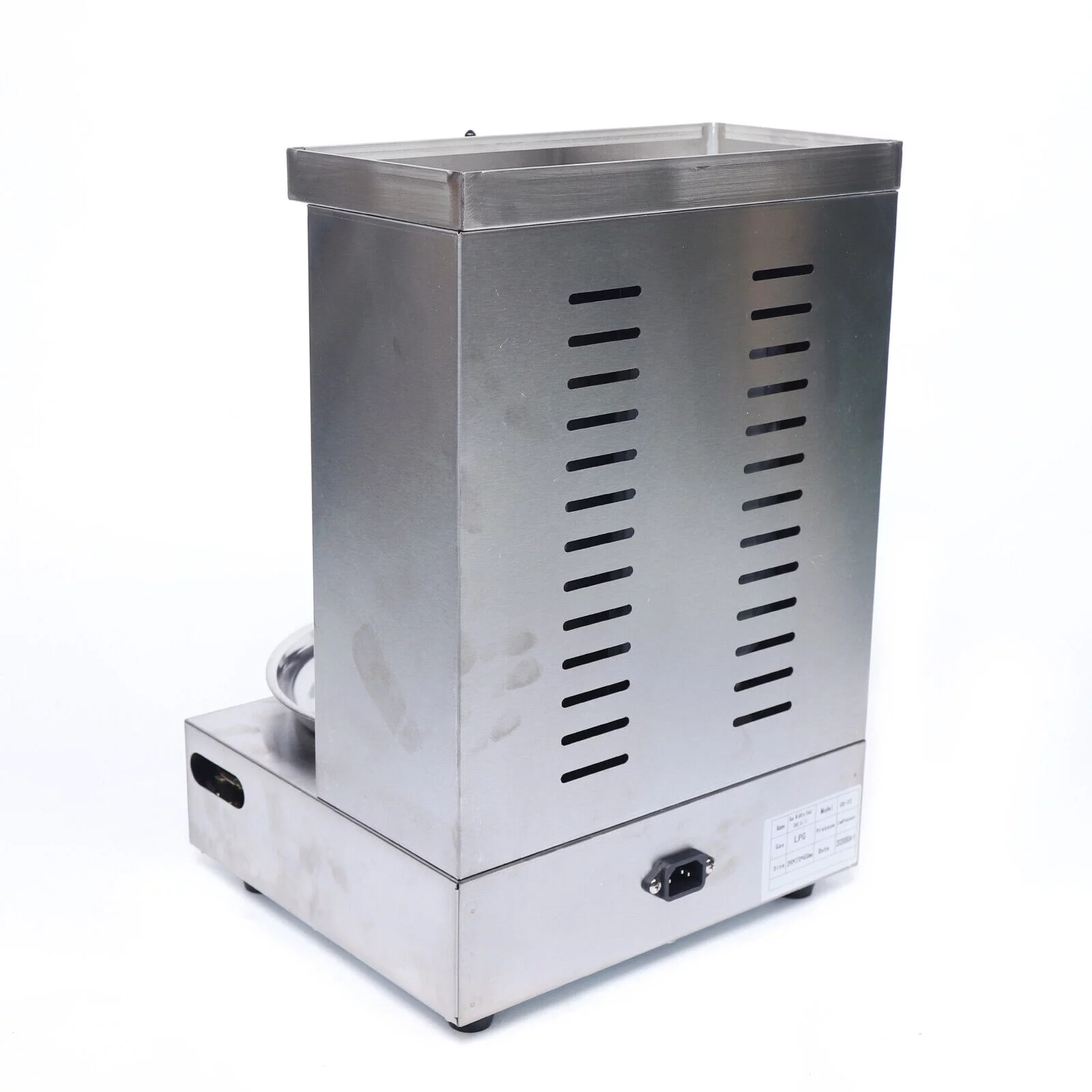 Miumaeov Commercial Vertical Gas Doner Kebab Grill Meat Shawarma Machine BBQ Rotisserie Oven Smokeless Broiler