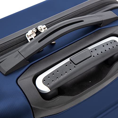 Travelers Club Harper Luggage, Black, 20-Inch Carry-On