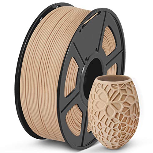 SUNLU Real Wood Fiber PLA Filament, Neatly Wound 1.75mm Dimensional Accuracy +/- 0.03mm, Fit Most FDM 3D Printers, 4kg in Total, 1kg per Spool, 4 Pack,（Wood+Fiber Cherry+Fiber Maple+Fiber Walnut）
