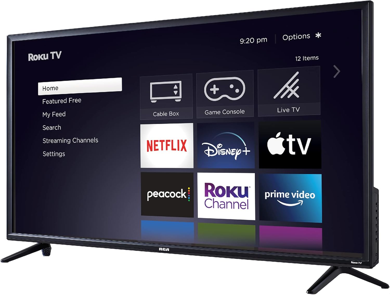RCA 32-inch Flat Screen 720p Roku Smart LED TV - RTR3261, 2021 Model