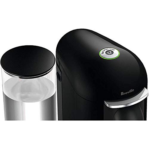 Nespresso Vertuo Plus Coffee and Espresso Maker by Breville, Ink Black with Aeroccino Milk Frother