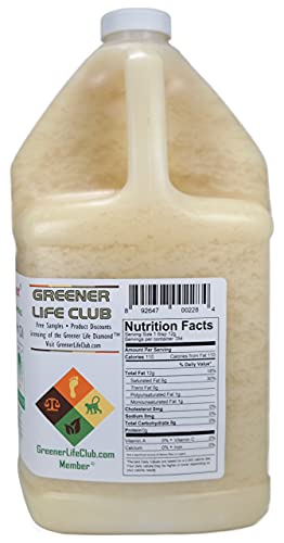 COCONUT OIL 76F - 1 Gallon - 128 oz - Food Grade - 1-gallon safety sealed HDPE container with resealable cap