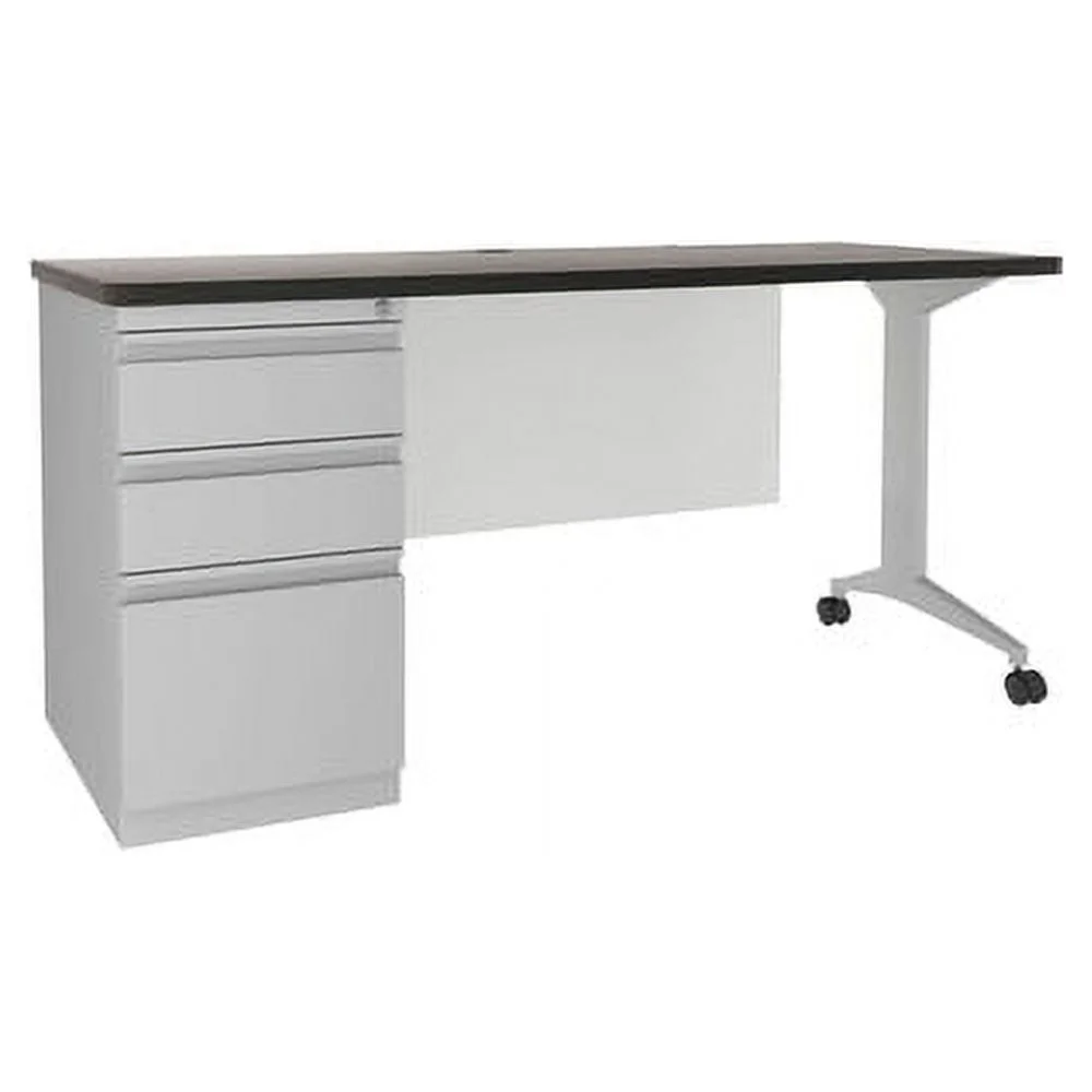 Lorell Fortress Educator Desk Laminate Worksurface 60