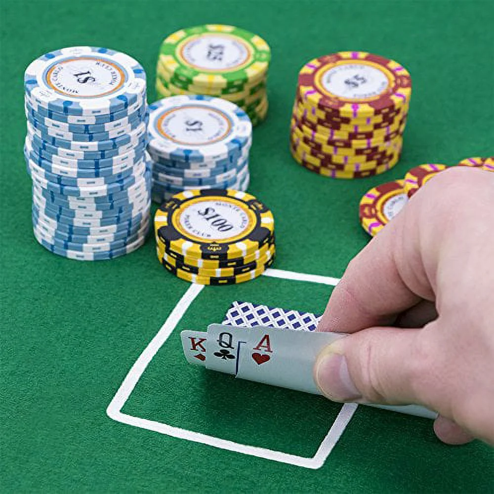 500ct. Monte Carlo 14g Poker Chip Set in Aluminum Metal Carry Case