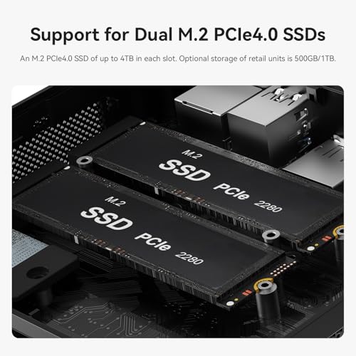 Beelink Mini PC SER5 with AMD Ryzen 5 5500U Mini Computer(6C/12T, up to 4.0GHz), 32GB DDR4 500GB NVMe SSD, Desktop PC 4K HD Dual Display HDMI/DP1.4/WiFi 6/Bluetooth 5.2/2.5Gbps Ethernet