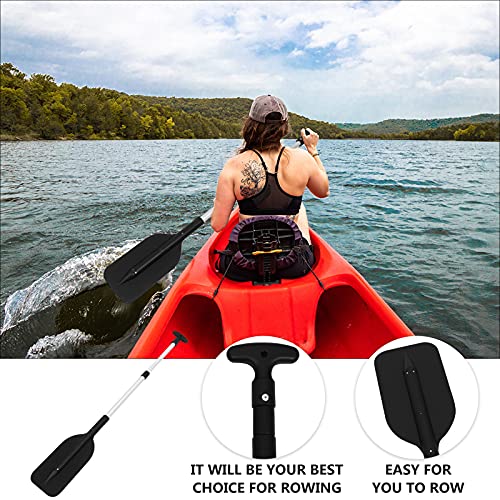 2Pcs Telescopic Kayak Paddle Rafting Boat Paddle Canoe Oars Plastic Aluminum Alloy Boat Oars