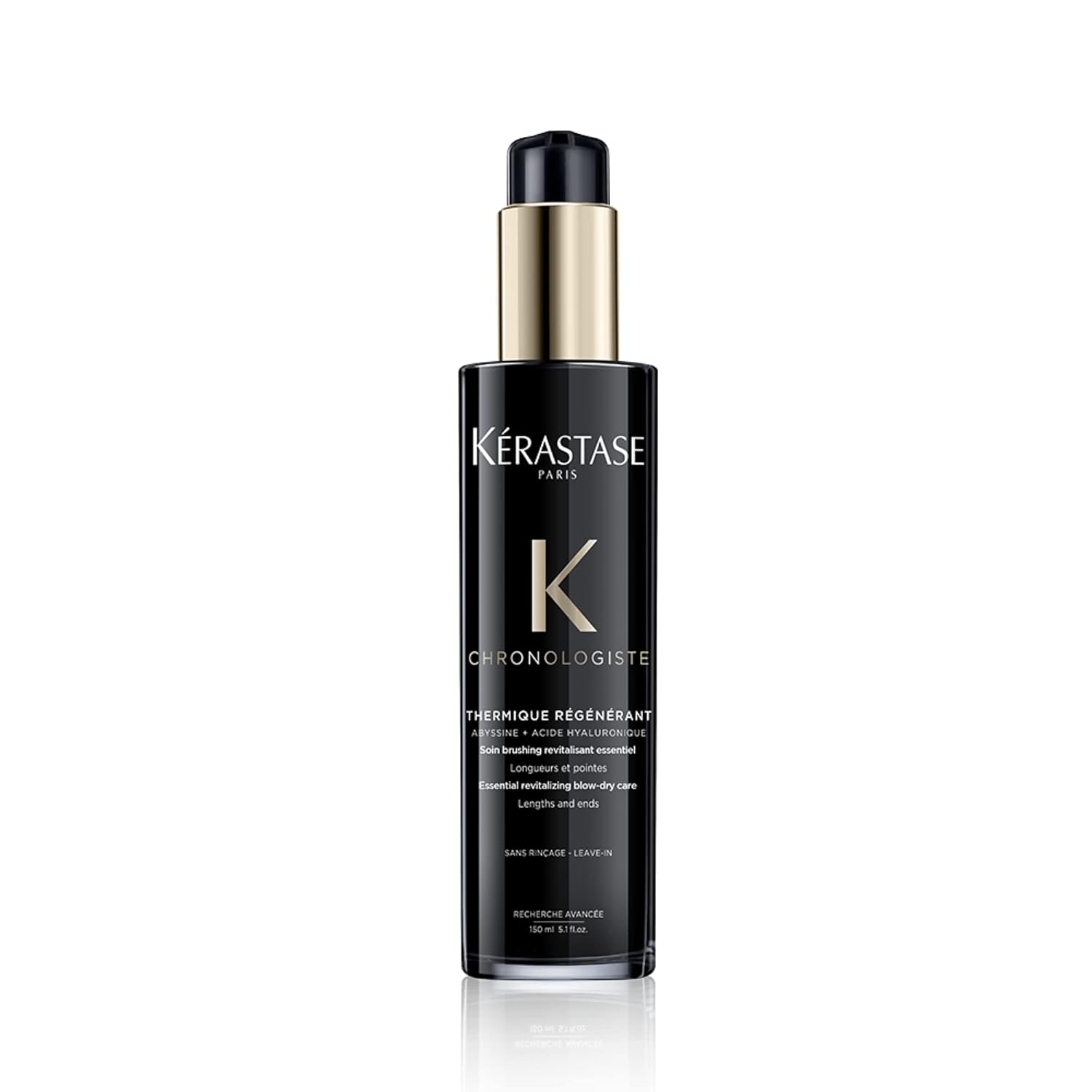 KERASTASE Chronologiste Thermique Régénérant Hair Serum | Heat Protectant | Prevents Breakage, Controls Frizz & Protects Against Humidity | With Argan Oil | For Dry, Fine & Brittle Hair | 5.1 Fl Oz