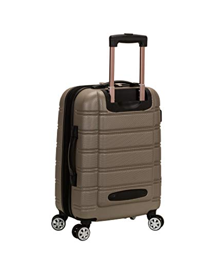 Rockland Melbourne Hardside Expandable Luggage with Spinner Wheels, 2TONENAVY, 2 Piece (20/28)