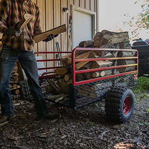 YUTRAX® HC1750 Trailer, Heavy-Duty Trailer, 1750 lb. Load Capacity, Heavy-Duty Steel Construction, Haul 28 Cub Feet, Minimal Assembly, Large Flotation Tires