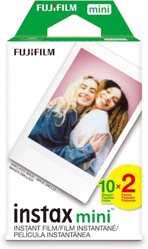 Fujifilm Instax Mini Link 2 Instant Smartphone Printer (Clay White) and Fujifilm Instax Mini Twin Film Pack (40 Exposures) Bundle