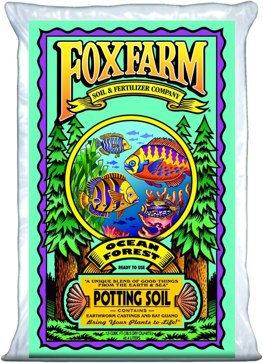 FoxFarm Ocean Forest Garden Soil Mix (2 Bags) and Happy Frog Organic Potting Soil Mix Bundle (1 Bag)
