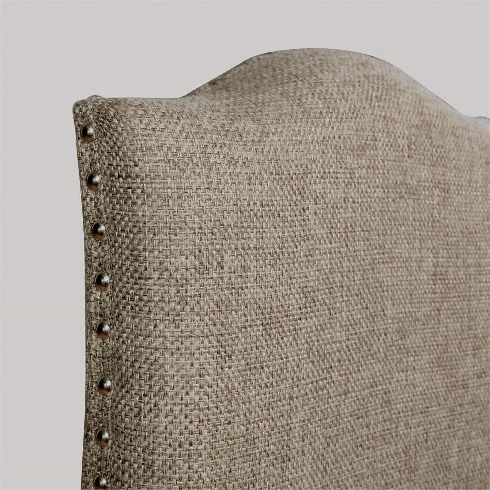 Furniture of America Lemieux Fabric Nailhead Side Chair in Espresso (Set of 2)