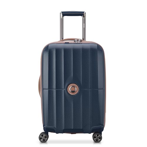 DELSEY PARIS Carrousel Hardside Expandable Luggage with Spinner Wheels, Navy, Carry-on 21 Inch