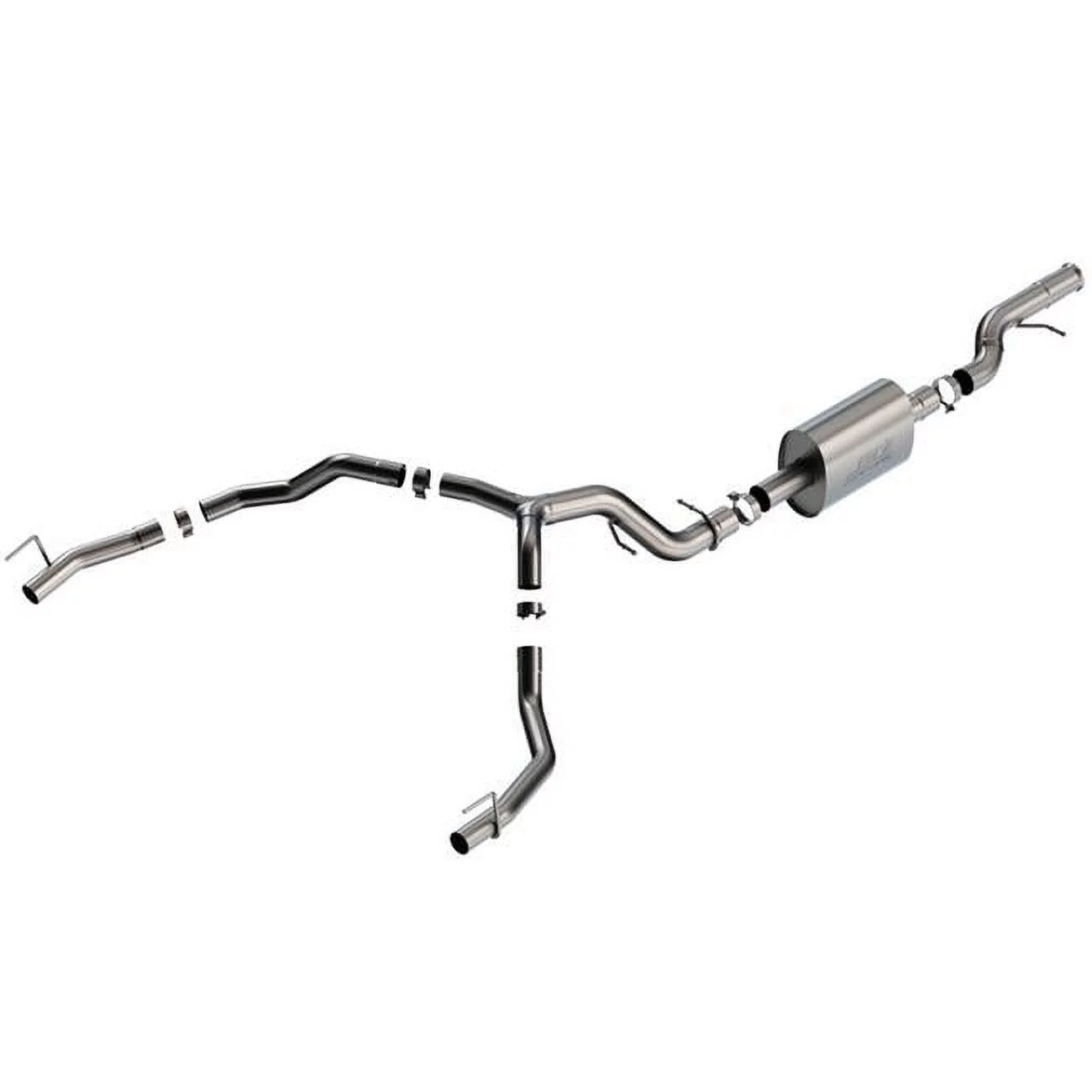 21-22 Cadillac Escalade 6.2L V8 2/4WD 4DR S-Type Cat-Back Exhaust w/ Factory Bezel Tips Borla 140890